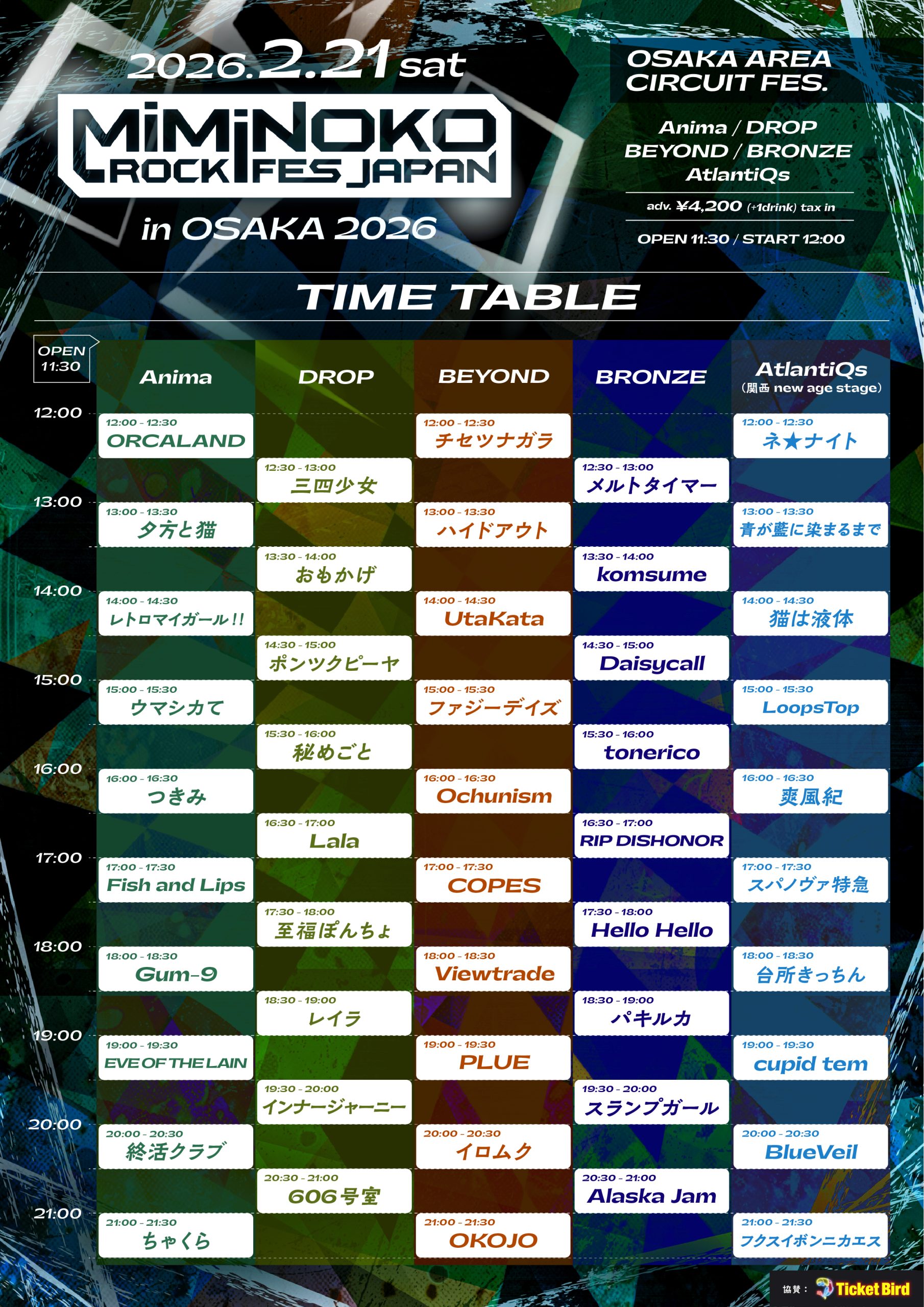 MiMiNOKOROCK FES JAPAN in 大阪 2026